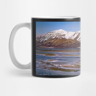 Rugged Mountain Landscape on Spitsbergen Svalbard Mug